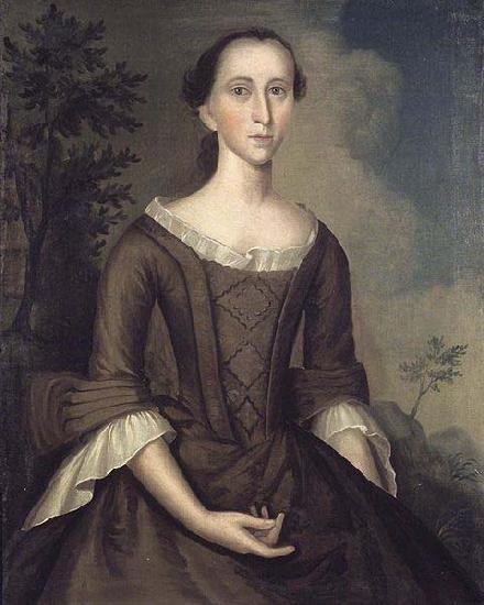 Joseph Badger Mrs. John Haskins (Hannah Upham) oil painting image